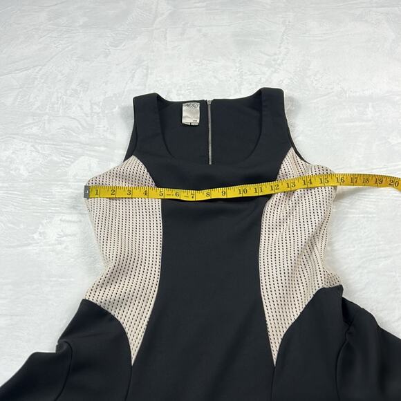 Ali Ra mesh accent fit and flare little black dress, size 6 - Picture 7 of 9